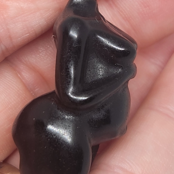 Reserved! Gold Sheen Obsidian Mothers Body Pregnant Crystal Carving. - Picture 6 of 8